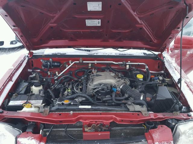 1N6ED27YX2C358402 - 2002 NISSAN FRONTIER C RED photo 7