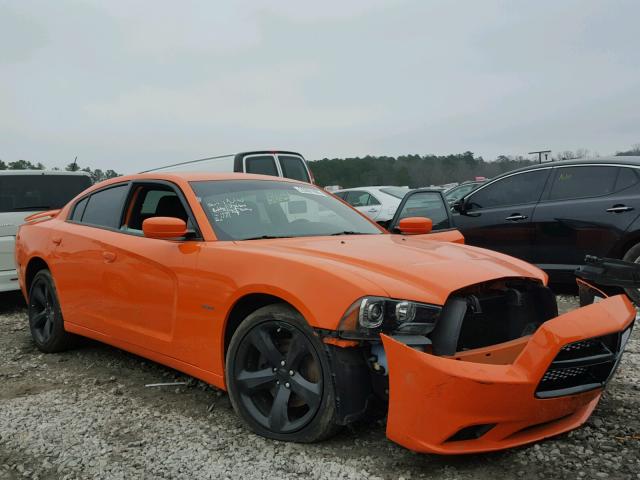 2C3CDXCT1EH207312 - 2014 DODGE CHARGER R/ ORANGE photo 1