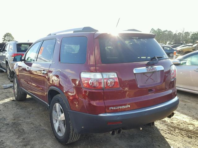 1GKKRRED8BJ109712 - 2011 GMC ACADIA SLT BURGUNDY photo 3