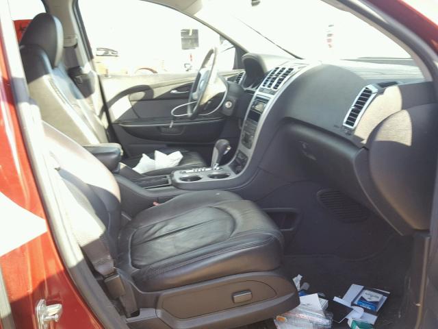 1GKKRRED8BJ109712 - 2011 GMC ACADIA SLT Bordo foto 5