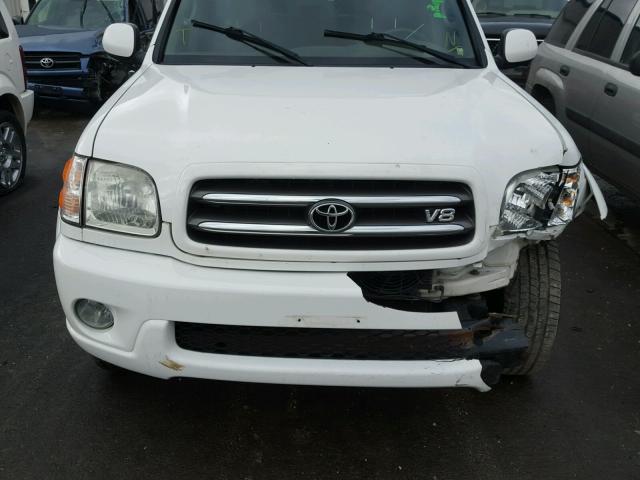 5TDBT48A84S228965 - 2004 TOYOTA SEQUOIA LI WHITE photo 7