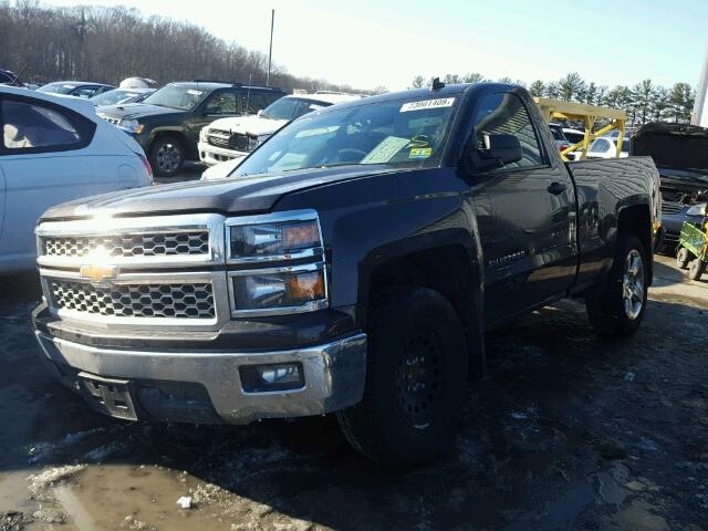 1GCNCREH2EZ346831 - 2014 CHEVROLET SILVERADO BLACK photo 2