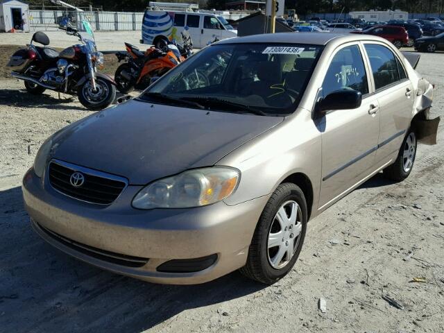 1NXBR32E07Z779102 - 2007 TOYOTA COROLLA CE GOLD photo 2