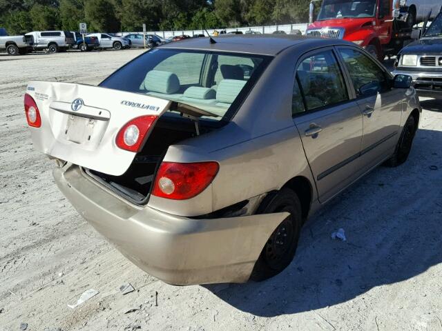 1NXBR32E07Z779102 - 2007 TOYOTA COROLLA CE GOLD photo 4