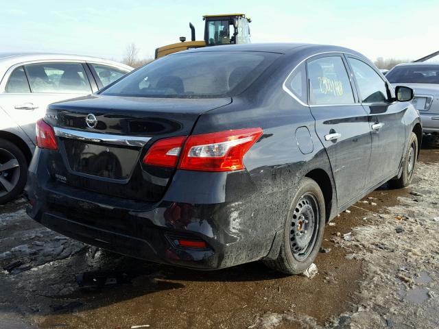 3N1AB7AP1HY364273 - 2017 NISSAN SENTRA S BLACK photo 4