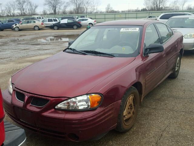 1G2NE52T51M673666 - 2001 PONTIAC GRAND AM S 栗色 照片 2