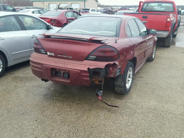 1G2NE52T51M673666 - 2001 PONTIAC GRAND AM S 栗色 照片 4