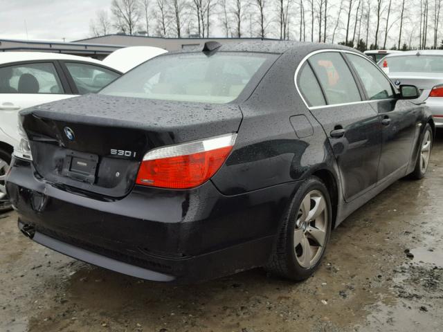 WBANE73547CM49419 - 2007 BMW 530 I BLACK photo 4