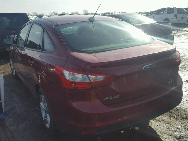 1FADP3F29EL205058 - 2014 FORD FOCUS SE RED photo 3