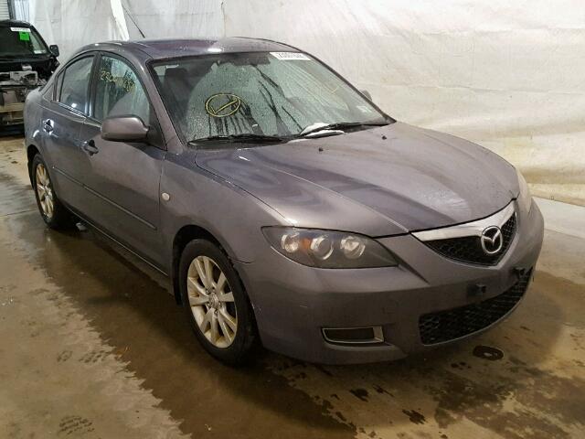 JM1BK32G281815840 - 2008 MAZDA 3 I GRAY photo 1