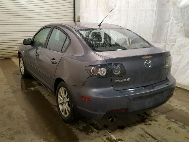 JM1BK32G281815840 - 2008 MAZDA 3 I GRAY photo 3