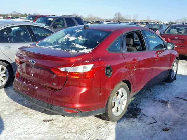 1FADP3F23EL366506 - 2014 FORD FOCUS SE RED photo 4