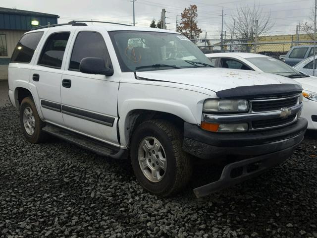 1GNEK13T04R244851 - 2004 CHEVROLET TAHOE K150 WHITE photo 1