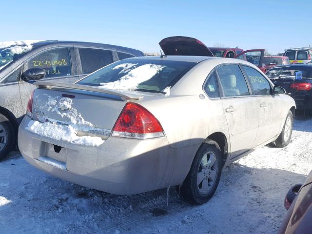 2G1WT58N481364185 - 2008 CHEVROLET IMPALA LT BEIGE photo 4