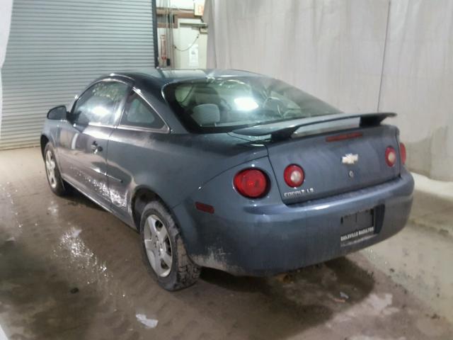 1G1AK15F077352815 - 2007 CHEVROLET COBALT LS BLUE photo 3