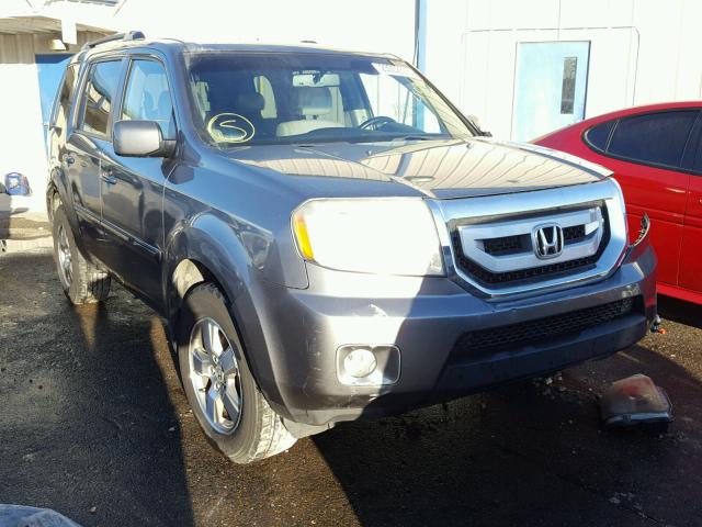 5FNYF38569B025485 - 2009 HONDA PILOT EXL GRAY photo 1