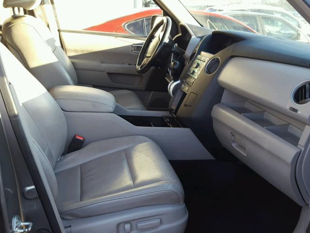 5FNYF38569B025485 - 2009 HONDA PILOT EXL GRAY photo 5