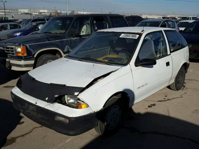 2C1MS2463N6716151 - 1992 GEO METRO XFI WHITE photo 2