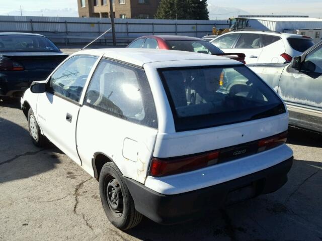 2C1MS2463N6716151 - 1992 GEO METRO XFI WHITE photo 3