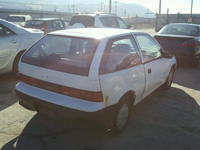 2C1MS2463N6716151 - 1992 GEO METRO XFI WHITE photo 4