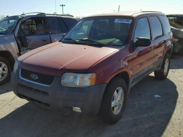 1FMYU03103KD46646 - 2003 FORD ESCAPE XLT RED photo 2