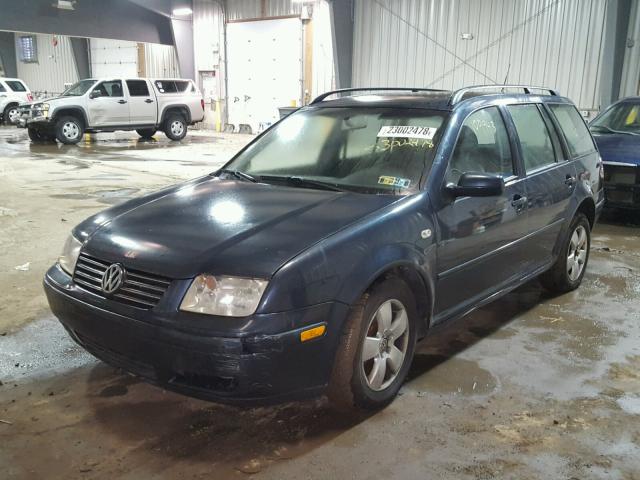 WVWSL61J74W171325 - 2004 VOLKSWAGEN JETTA GLS BLUE photo 2