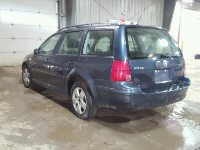 WVWSL61J74W171325 - 2004 VOLKSWAGEN JETTA GLS BLUE photo 3