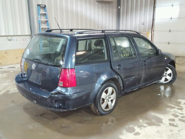 WVWSL61J74W171325 - 2004 VOLKSWAGEN JETTA GLS BLUE photo 4