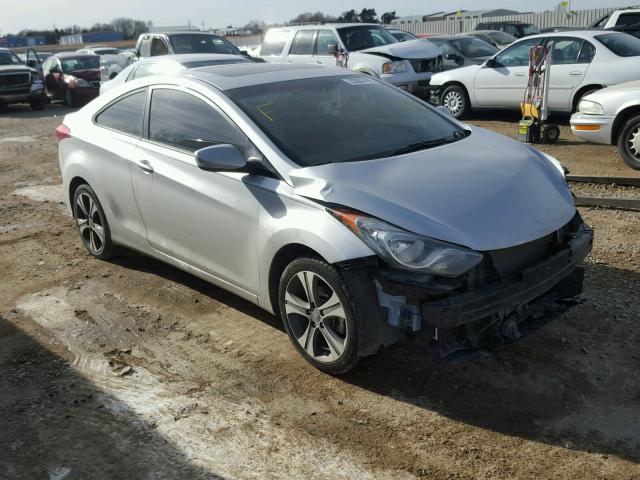 KMHDH6AE7DU004161 - 2013 HYUNDAI ELANTRA CO SILVER photo 1