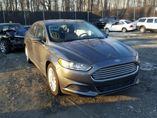 3FA6P0UU6GR242942 - 2016 FORD FUSION S H GRAY photo 1