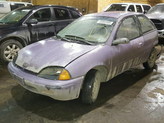 2C1MR2267T6748886 - 1996 GEO METRO BASE PURPLE photo 2