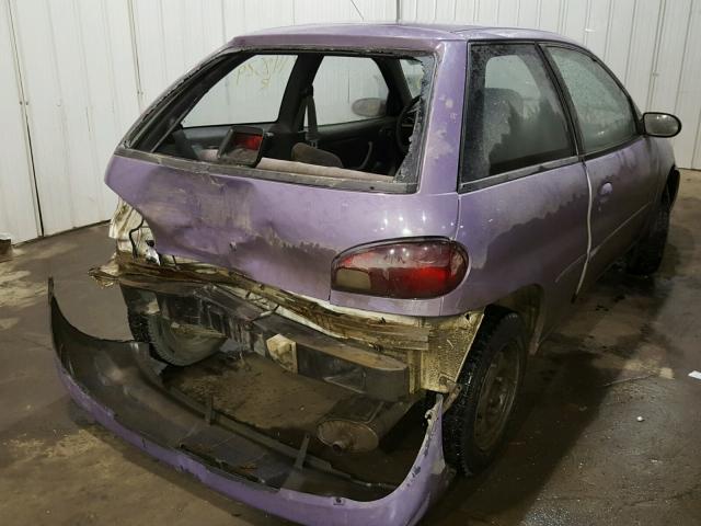 2C1MR2267T6748886 - 1996 GEO METRO BASE PURPLE photo 4