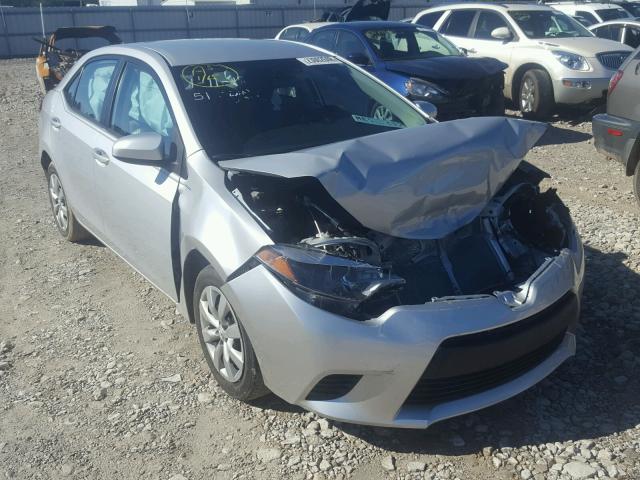 2T1BURHE6EC093458 - 2014 TOYOTA COROLLA L SILVER photo 1