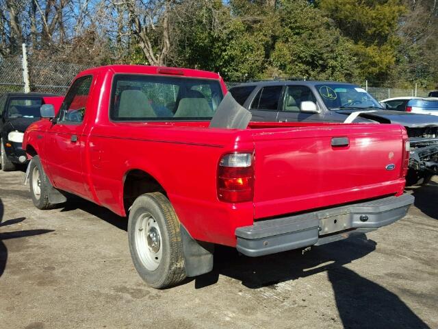 1FTYR10U72TA21382 - 2002 FORD RANGER RED photo 3