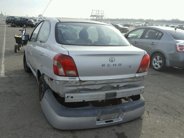 JTDAT123210182598 - 2001 TOYOTA ECHO SILVER photo 3