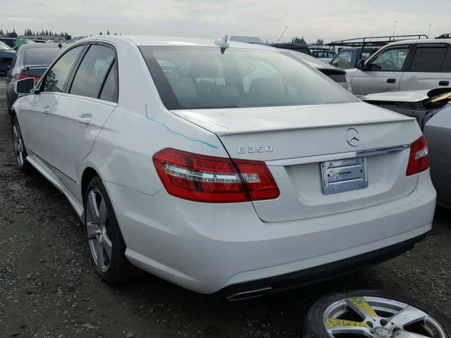 WDDHF5KB6CA657919 - 2012 MERCEDES-BENZ E 350 WHITE photo 3