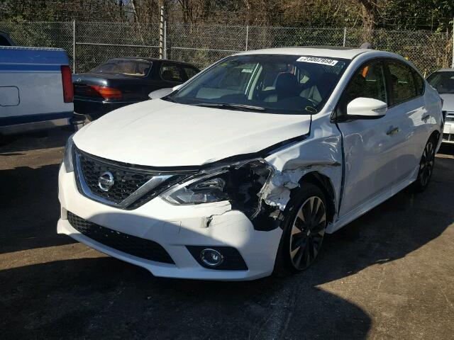 3N1CB7AP4HY214229 - 2017 NISSAN SENTRA SR WHITE photo 2