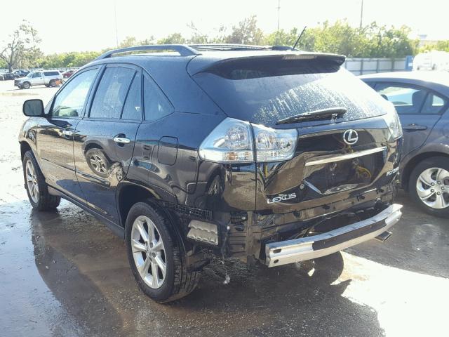 JTJGK31UX89852002 - 2008 LEXUS RX 350 BLACK photo 3