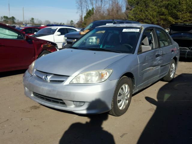 2HGES16394H638189 - 2004 HONDA CIVIC DX V SILVER photo 2