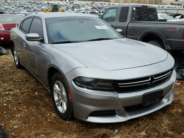 2C3CDXBG5FH805828 - 2015 DODGE CHARGER SE SILVER photo 1