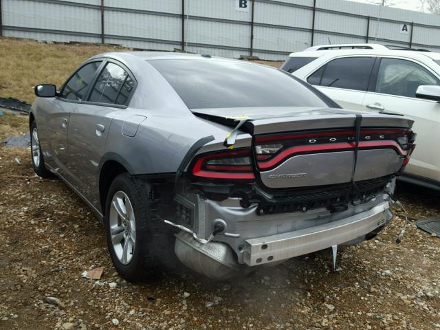 2C3CDXBG5FH805828 - 2015 DODGE CHARGER SE SILVER photo 3