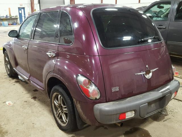 3C8FY4BB81T539509 - 2001 CHRYSLER PT CRUISER MAROON photo 3