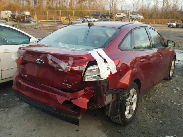 1FADP3F21EL448654 - 2014 FORD FOCUS SE RED photo 4