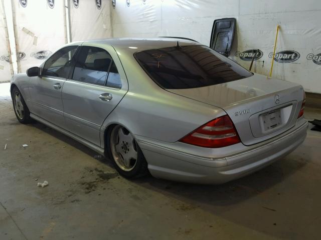 WDBNG75J52A283339 - 2002 MERCEDES-BENZ S 500 SILVER photo 3