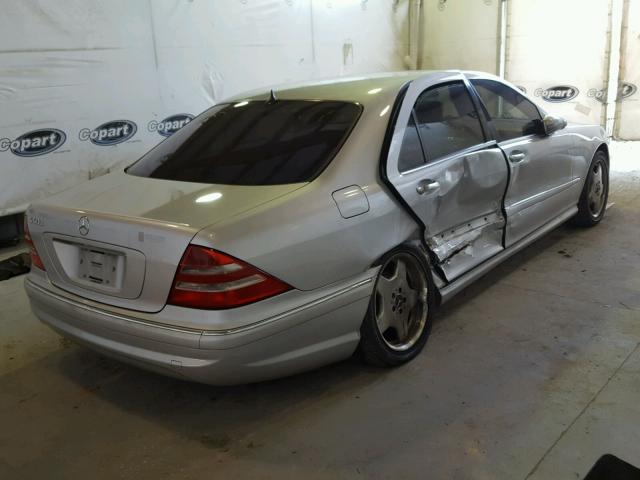 WDBNG75J52A283339 - 2002 MERCEDES-BENZ S 500 SILVER photo 4