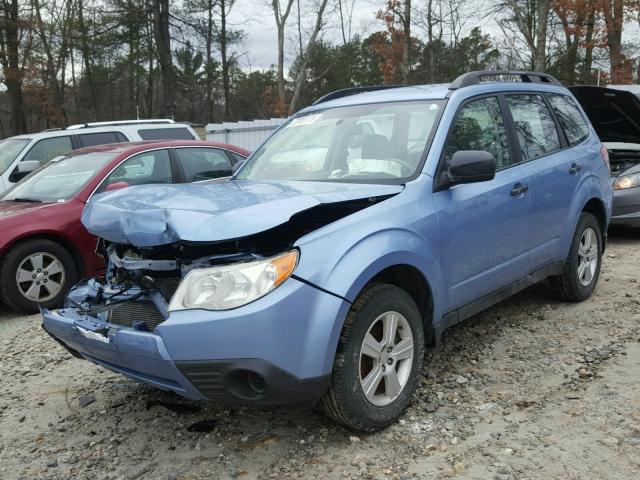 JF2SHABC1BH782572 - 2011 SUBARU FORESTER 2 BLUE photo 2