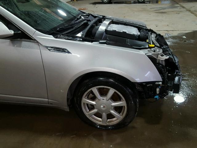 1G6DM577080117176 - 2008 CADILLAC CTS SILVER photo 9