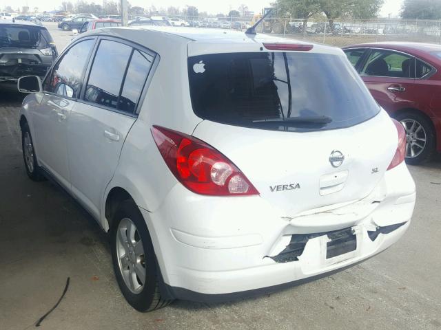 3N1BC13EX7L436609 - 2007 NISSAN VERSA S WHITE photo 3