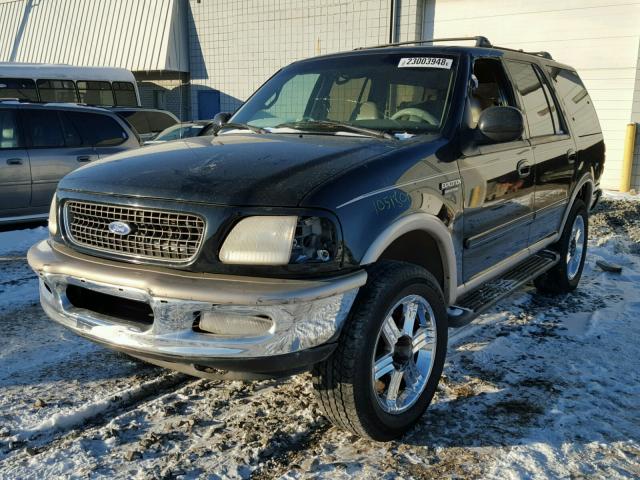 1FMFU18L1VLB36092 - 1997 FORD EXPEDITION BLACK photo 2