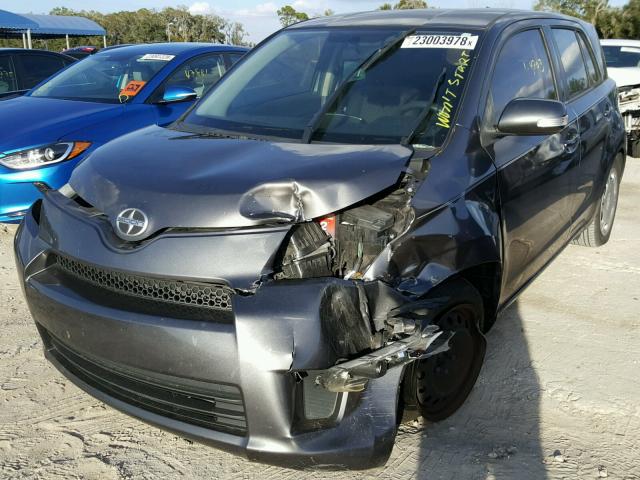 JTKKU4B43B1014338 - 2011 SCION XD GRAY photo 2